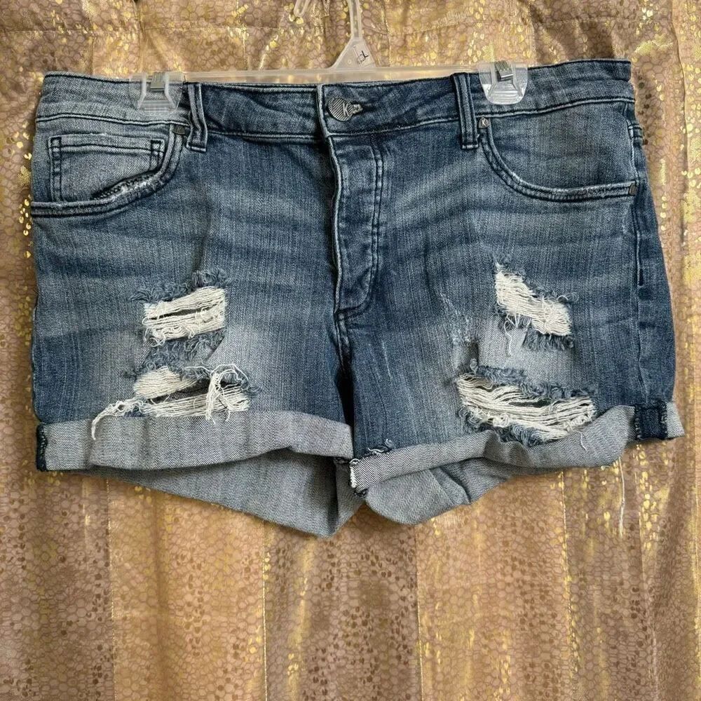 Kut From The Kloth Madeline Boyfriend Jean Shorts Size 14
